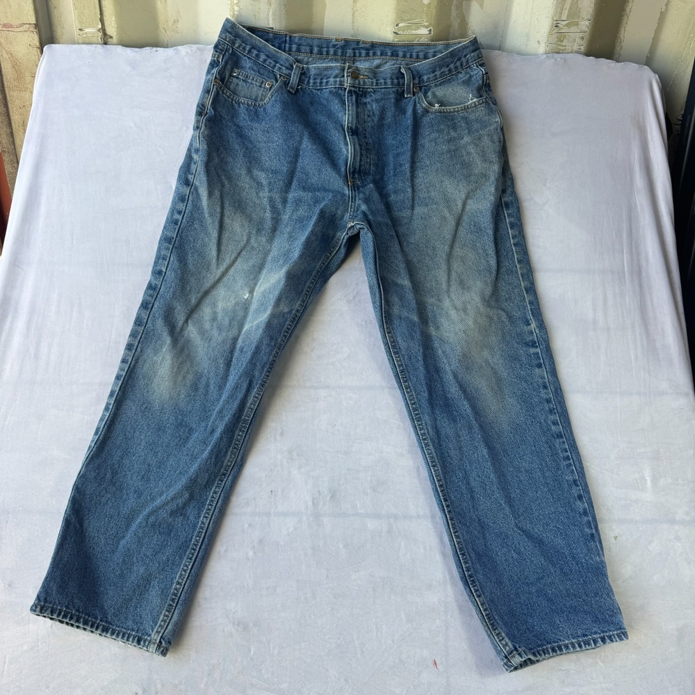 Member's Mark Jeans Mens 38x29 Blue Denim Streetwear Casual Outdoor Straight Leg